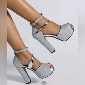 Glitter heels for prom or wedding or anything formal